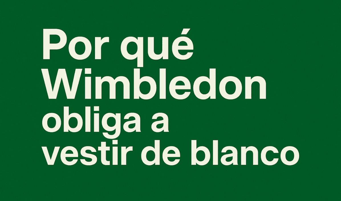 por qué Wimbledon obliga a vestir de blanco